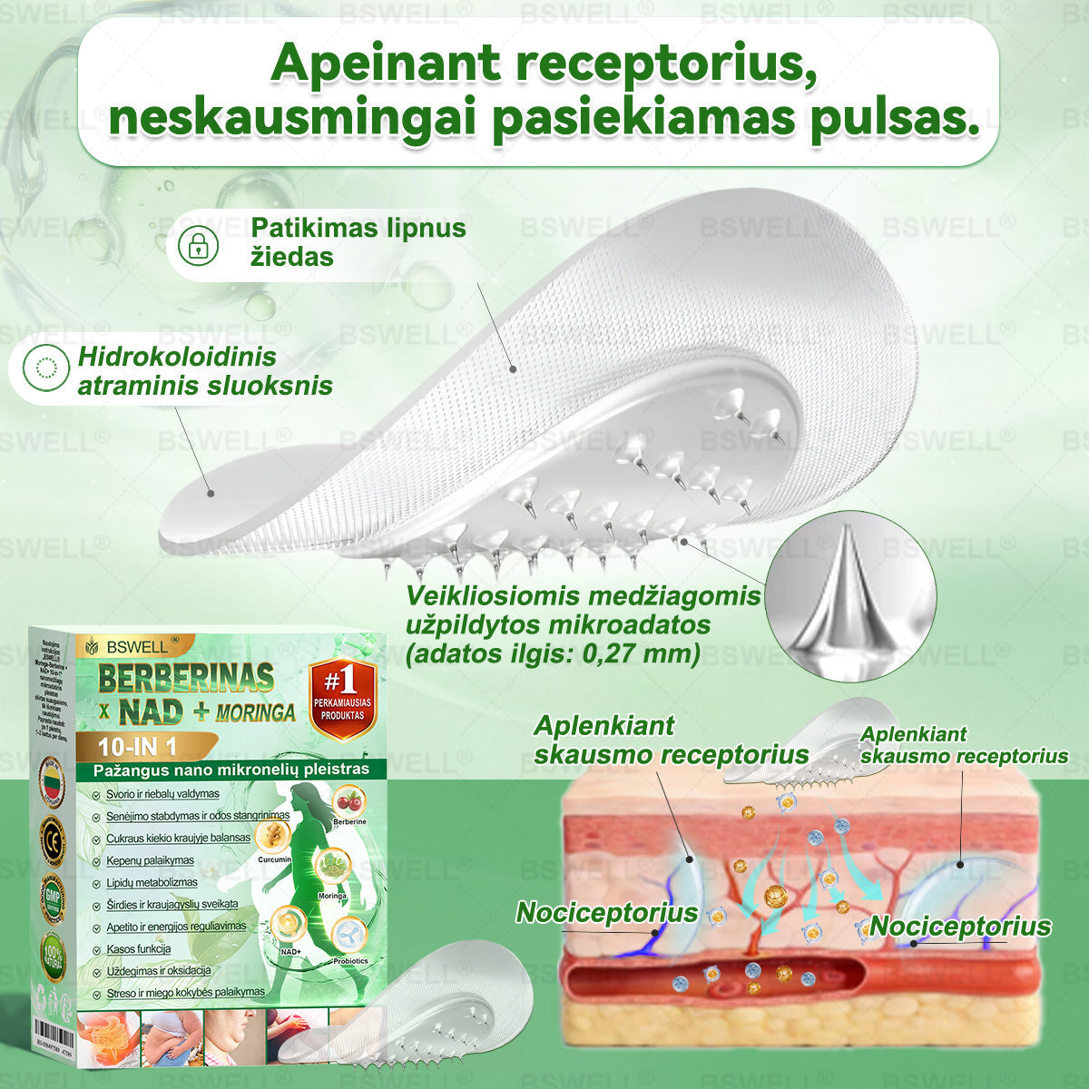 🍃🍃BSWELL® Nano mikrodurų lieknėjimo pleistras (𝑱𝒖𝒔𝒕 𝒐𝒏𝒄𝒆 𝒂 𝒅𝒂𝒚, 𝒗𝒊𝒔𝒊𝒃𝒍𝒆 𝒄𝒉𝒂𝒏𝒈𝒆𝒔 𝒊𝒏 28 𝒅𝒂𝒚𝒔) ✅ 𝑭𝒐𝒓 𝒐𝒃𝒆𝒔𝒊𝒕𝒚, 𝒄𝒂𝒓𝒅𝒊𝒐𝒗𝒂𝒔𝒄𝒖𝒍𝒂𝒓 𝒉𝒆𝒂𝒍𝒕𝒉, 𝒅𝒊𝒂𝒃𝒆𝒕𝒆𝒔, 𝒔𝒍𝒆𝒆𝒑 𝒂𝒑𝒏𝒆𝒂, 𝒈𝒖𝒕 𝒉𝒆𝒂𝒍𝒕𝒉, 𝒋𝒐𝒊𝒏𝒕 𝒊𝒔𝒔𝒖𝒆𝒔, 𝒂𝒏𝒅 𝒎𝒐𝒓𝒆